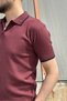 Men'S, Striped Texture, Soft Texture, Old Money Culture, Standard Fit, Polo Collar T-Shirt 26Inppolo03 - 5