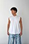 Basic White Zero Sleeve Undershirt