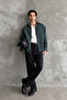Men's Oversize Striped Modal Shirt - 8
