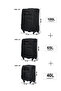 3-Piece Expandable Soft-Side Luggage Set - High-Quality Heavy Duty Travel Bags with Multi- - 8