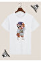 Cool Bear Special Design Printed White T-Shirt