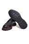 Black Color Lace-Up Genuine Leather Men's Shoes - 3
