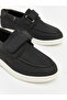 Black Leather-Look boy's classic shoes - 3