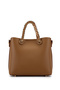 Women's Faux Leather Tan Handbag - 3
