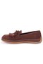 Dza07-8892001 Brown Suede Orthopedic Flat Sole Sports Women's Ballet Flats - 3