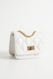 Elisa Model Mini Size White Women's Hand and Shoulder Bag - 3