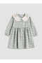 Esvab • Modern & Distinctive Bebe Roba Collar Checked Embroidered Girl's Dress - 2