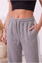 Women's White Striped Loose Baggy Sweatpants - 3