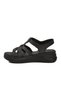 Black Soft Sole Women's Heeled Sandals 492113 Z - 4