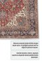 Tile Red Navy Blue Boho Vintage Chenille Carpet Rug Floor Mat Non-Slip Living Room Kitchen Hallway - 3