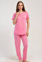 Women's P.Vıscon Short Sleeve Pajama Set, 512185