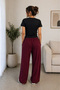 Women's Crop T-Shirt & Loose Pants Set 100% Cotton Daily Comfortable - 2