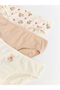 Ozmarka New Season Patterned Girls' Slip Panties 3-Piece Set - 7