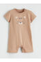 Lcw Baby Brown Printed and Striped Baby Boy Jumpsuit 2-Pack - 4