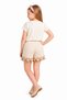 Girl's Floral Embroidered T-Shirt and Lace Shorts Set of 2 Ak4216 - 4