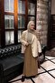 Women's Tan Hijab Skirt with Stitching Detail Poplin Skirt Code:Js26Etekpopli̇n001 - 2
