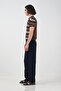 Patterned Polo Collar Brown Knitwear T-Shirt - 3