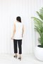 Crew Neck Zero Sleeve Combed Cotton Short Undergarment - 5