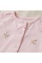 Girl's Embroidered Jumpsuit and Headband - 100% Natural Cotton - Pink - 3