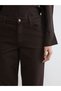 Lcw Jeans Brown High Waist Straight Fit Women's Jean Trousers - 3