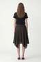 Black Asymmetrical Plaid Women's Skirt - 6