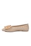 Beige Lightweight Flexible Women's Ballerina Shoes 351092 Z - 4