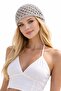 Knitted Mesh Model Sequin Beanie Bandana Bohemian Hair Accessory Gray - 3