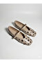 Women's Beige Studded Ring Detailed Strappy Ballerinas - 3