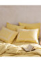 Linda Double Bed 100% Cotton Embroidered Washable Seersucker Bed Sheet Set - Yellow - 6