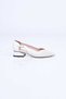 Stapled Neolite Sole Pointed Toe Genuine Leather Thick Heeled Shoes 339-330 Women's Shoes - 6