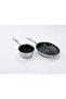 Professional Hybrid Stainless Steel Pan and Casserole Set, 3X Ceramic Coated 28 Pan-16 Casserole
