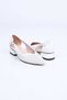 Stapled Neolite Sole Pointed Toe Genuine Leather Thick Heeled Shoes 339-330 Women's Shoes - 8
