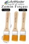 Floor Brush Number 4 3 Pieces Paint Brush Synthetic Silk Tip Bristle Acrylic Gouache Oil Painting Brush Ze