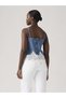 90'S Denim Cami Bluz - 3