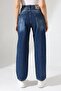 Women's Medium Blue High Waist Wide Leg Jeans - 5