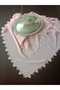 Handmade with Hand-Embellished Details and Needle-Embroidered Powder Pink Color Crepe Mevlüt Head Cover - 5