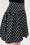 Summer Black and White Polka Dot Skirt
