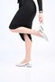 Stapled Neolite Sole Pointed Toe Genuine Leather Thick Heeled Shoes 339-330 Women's Shoes - 5