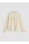 Lcw Kids Ecru Ruffled Collar Girls' Shirt - 2