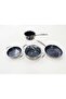 Professional Hybrid Stainless Steel 4-Piece Kitchen Set 24 cm Karnıyarık - 28 cm Frying Pan - 20 cm Saucepan - 16