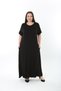 Xlmodam Women's Lycra Dress with Stone Accents on the Sides, Plus Size - 2