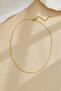 Steel Lip Chain Necklace Thin Singapore Wrap Twist Mirrored Necklace 2mm Elegant Minimal - 2