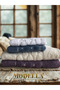 Miosse Pure 4-Piece Cotton Piece Towel Set - 2 Pieces 50X100 Hand, Face, and Head Towels & 2 Pieces 30X50 Kitchen Towels - 2