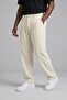 Men's Baggy Raw Linen Fabric Pleated Buttoned Fabric Pants K2054 - 4