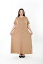 Xlmodam Women's Stone-Embellished Lycra Plus Size Dress