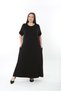 Xlmodam Women's Lycra Dress with Stone Accents on the Sides, Plus Size - 3