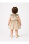 Baby Girl Double Collar Patterned Stylish Dress 6-24 Months - 5