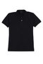 Men's 5-pack slim fit cotton plain pique polo shirt in black, grey, navy, blue, and burgundy - 2