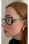Gg Leopard Patterned Cateye Blue Light Protective Glasses |   56 Ekartman - 2