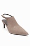 Rosalie Mink Suede Pointed Toe Women's Heeled Shoes - 3
